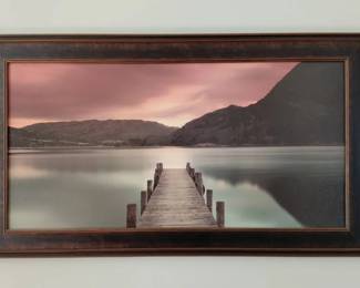 Art Piece Dock At The Lake