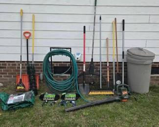 Collection Of Assorted Gardening Tools And Equipment