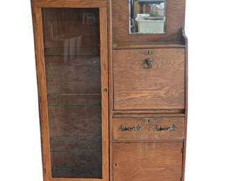 04 Antique Side By Side Secretary Desk And Bookcase