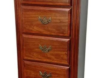 Tall 6 Drawer Vintage Semainier Wooden Chest