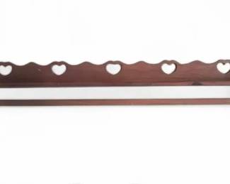 Vintage Handmade 6ft. Wooden Wall Shelf