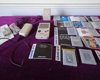 Vintage Nintendo Game Boy Console Abd Games