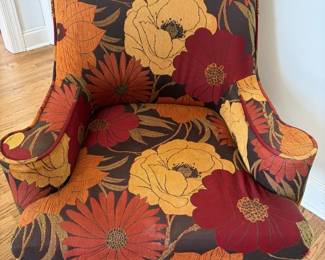 Bold Floral Accent Chair