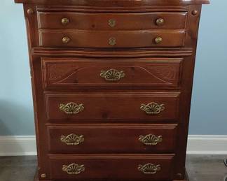 Vintage Wooden Rustic Chest Of Drawers