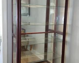 Sliding Door Curio Cabinet
