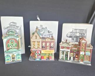 06 Department 56 Christmas In The City Set Of 3 Collectible Buildings