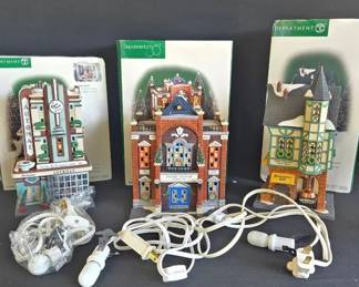Three Vintage Pcs From Department 56 Christmas In The City