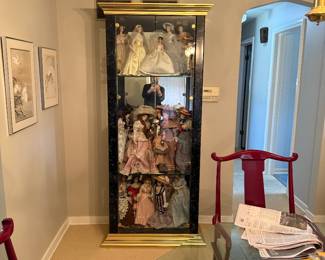 Large Display Cabinet-dolls sold seperately