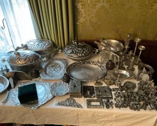 Don Drumm and pewter figures