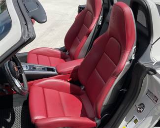 Red leather interior