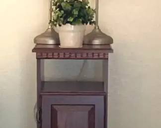 Matching Ikea Lamps, Faux Plant  Plant Stand