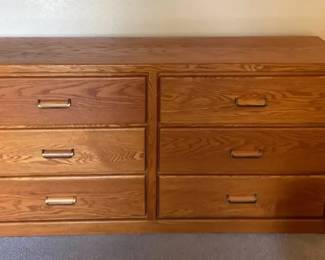 Oak 6Drawer Dresser