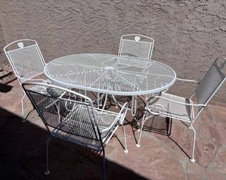Wrought Iron Table  Chairs