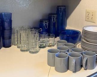 Blue  Gray Dishes