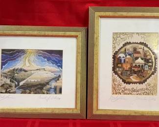 2 Art Pieces signed Bracha Lavee