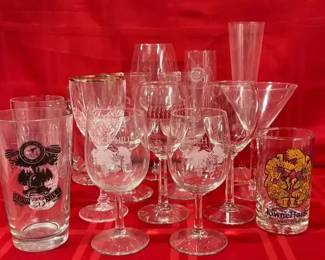 Large Collection of Assorted Glasses