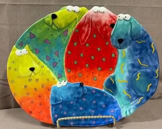 Ceramic Dog Platter