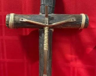 Large Wooden Hand Crafted Cross