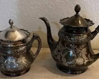 Tea Pot  Sugar Bowl