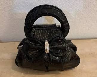 Unique black bag with several zipped compartments