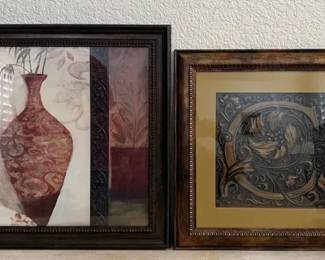 2 Framed Artwork Pieces for Home Decor