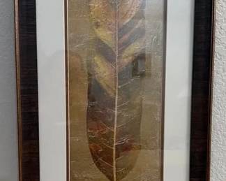 Framed Home Decor Leaf
