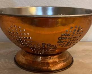 Large Copper Colander