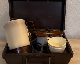 NESCO Coffee Maker Travel Kit Vintage