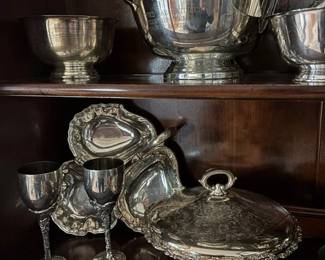 Silver Plated as well as Pewter Goblets...Stunning