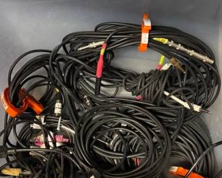 Well maintained and stored audio cables