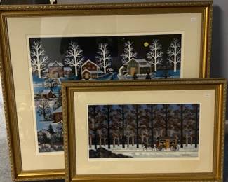 Unique artwork with COA 