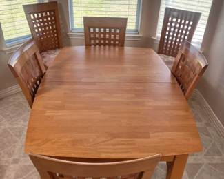 dining table and chiars