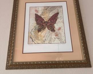 phyllis knight framed butterfly