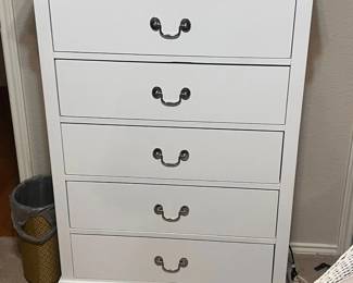 white chest of drawers 5 drawers