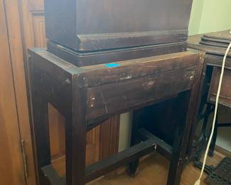 Sewing Machine on Homemade Stand