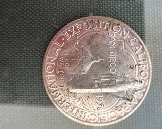 1936 "D" San Diego Commemorative Silver Half Dollar (we have two)