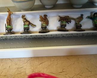 Vintage Gucci place holders (enamel bronze)