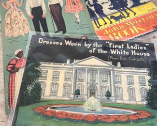 Vintage paper doll dresses.."Dresses Worn by the "First Ladies of the White House"..