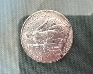 1936 "D" San Diego Commemorative Silver half dollar (we have two )