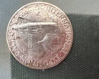 1936 "D" San Diego Commemorative Silver Half Dollar (we have two)