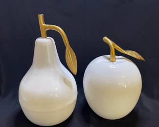 Large Porcelain Decorative Apples