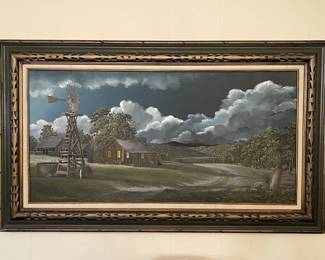 Rare Untitled Painting by San Antonio Artist Richard Shader