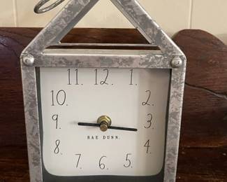 Small Metal Farmhouse Style Clock