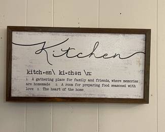 Wooden "Kitchen" Artwork
