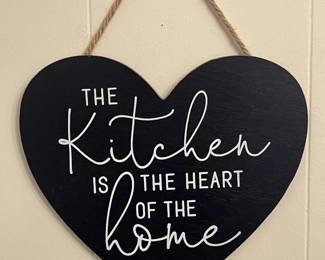 Heart Shaped Kitchen Sign