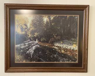 Framed Collectible Lithograph by Larry Dyke "Psalm 42:1"