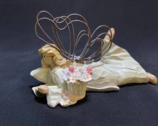 Wooden Angel Figurine