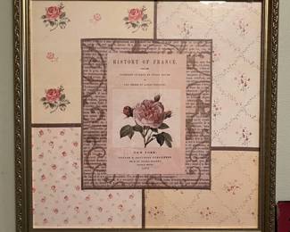 Framed Scrapbook Page "History of France"