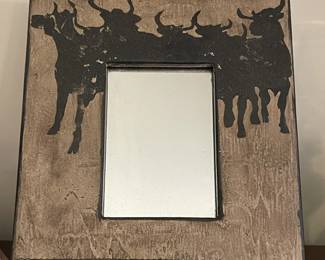 Bull Picture Frame