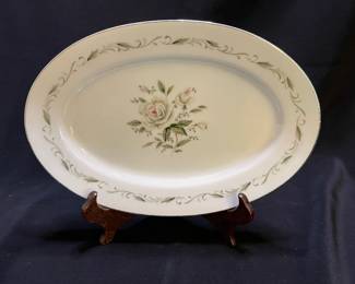 Vintage "Romance" Diamond China Platter